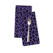 ★ PSYCHOBILLY LEOPARD – LEOPARD PRINT in PURPLE (Ultra Violet) ★ Medium Scale / Collection : Leopard Spots – Punk Rock Animal Print