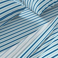 Horizontal Stripes, Blue, White