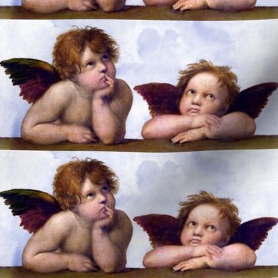 1 famous cherubs angels cupid inspired children boys wings sky clouds seamless victorian egl elegant gothic lolita shabby chic romantic antique vintage
