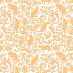 Cats in the garden / gold orange (FFC279)