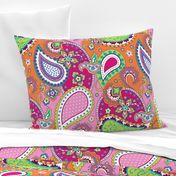 Paisley Pink Orange