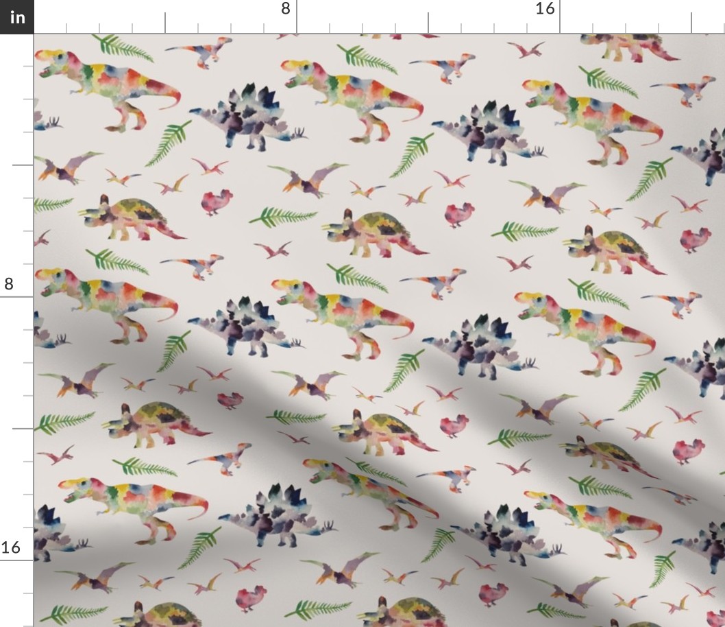 Colourful and fun dinosaur pattern