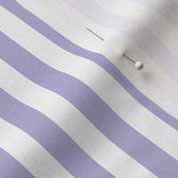 lavender and white half inch stripe