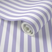 lavender and white half inch stripe