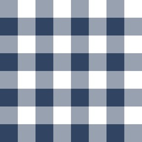 Navy Gingham (1 inch)