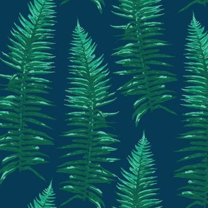 Sword Fern (Emerald and blue)