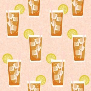 iced tea bbq summer party southern style fabric peach