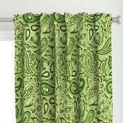 Persnickety Paisley ~ Groovy Green  