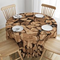 18-06A Wood Large Scale XL Jumbo Brown Tan Camping Rustic Forest _ Miss Chiff Designs 