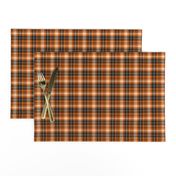 (micro print) pumpkin spice plaid || soft black (90) C18BS