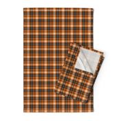 (micro print) pumpkin spice plaid || soft black (90) C18BS