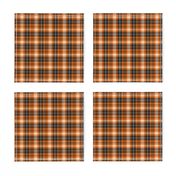 (micro print) pumpkin spice plaid || soft black (90) C18BS