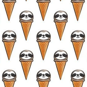 sloth icecream cones 