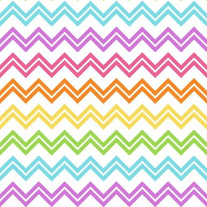 Chevron Rainbow on white