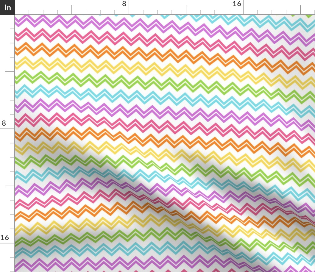 Chevron Rainbow on white