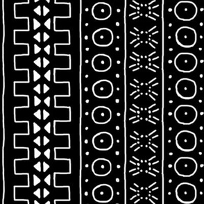 White on Black Mudcloth Inspired 3