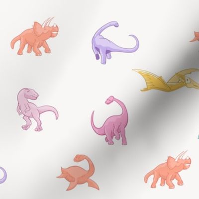 Dinosaurs are for Girls - Full Color, Smaller, No Background