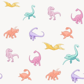 Dinosaurs are for Girls - Full Color, Smaller, No Background