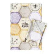 Honey and Lavender - Honeycomb Quilt