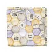 Honey and Lavender - Honeycomb Quilt