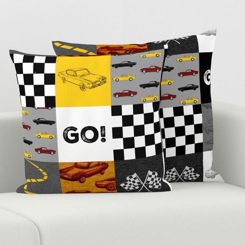 GO Racing Wholecloth - Red, yellow, black and white