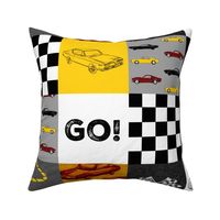 GO Racing Wholecloth - Red, yellow, black and white