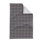 Thomson / Thompson mini  tartan, 1" reversed grey
