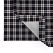 Thomson / Thompson mini  tartan, 1" reversed grey