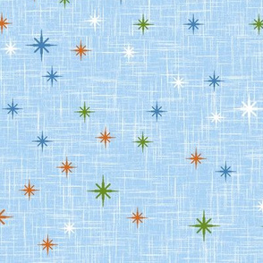 Colourful Stars on Light Steel Blue