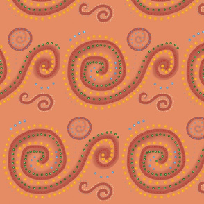 Reverse Spirals with dots