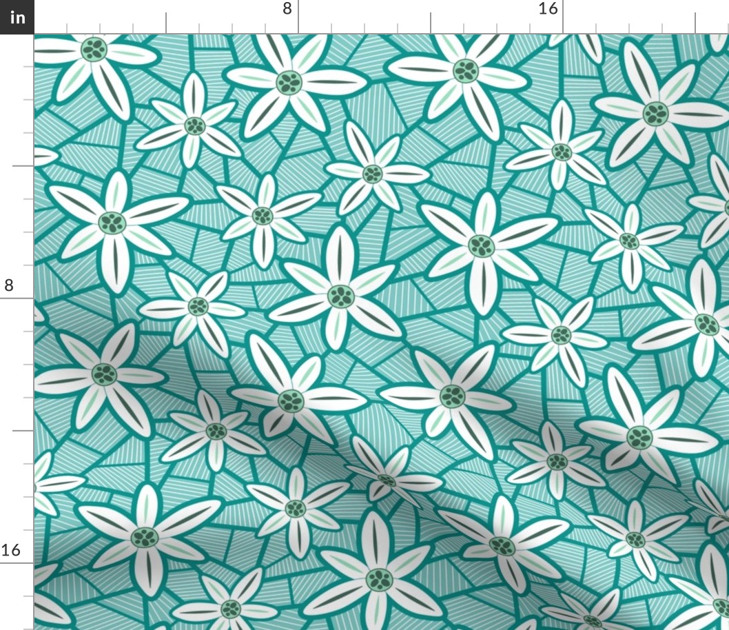 Lilies (Teal)