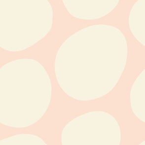 Mod Dots- Pale Pink Reverse