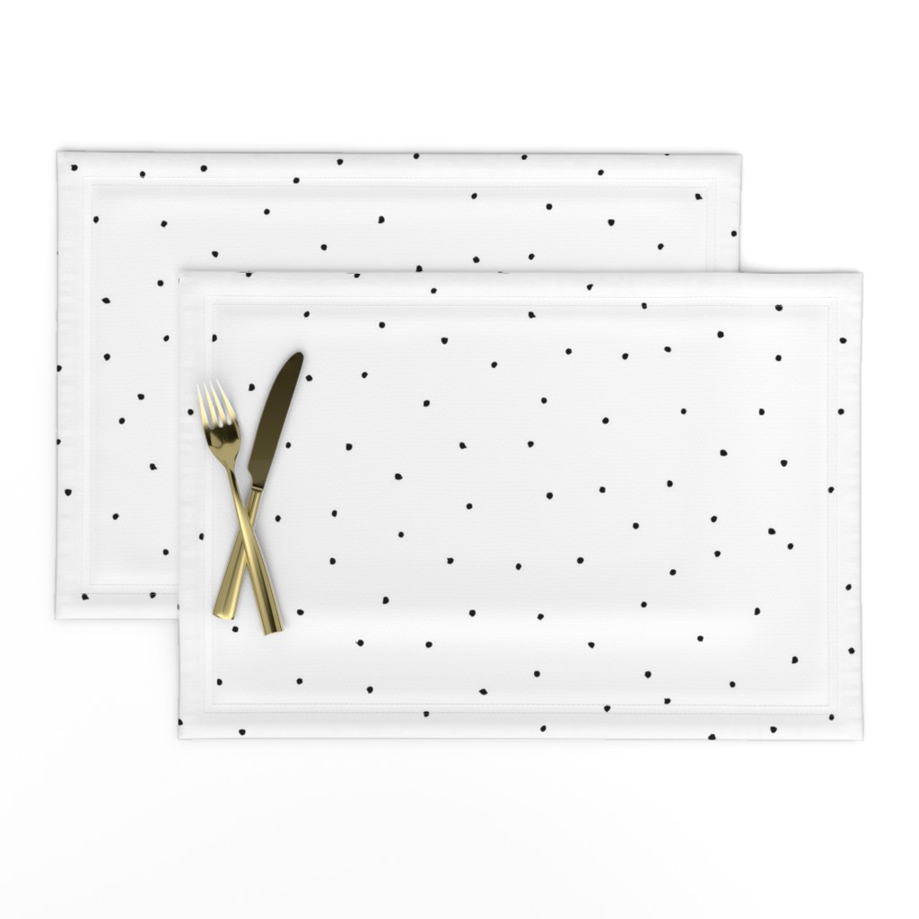 Tiny Dots Black and  White by Friztin