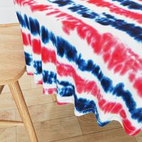 (jumbo scale) red and dark blue tie dye stripes