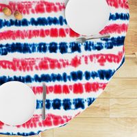 (jumbo scale) red and dark blue tie dye stripes