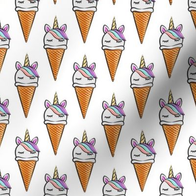 unicorn icecream cones - unicones