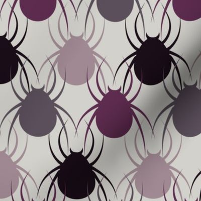 Spooky halloween spiders