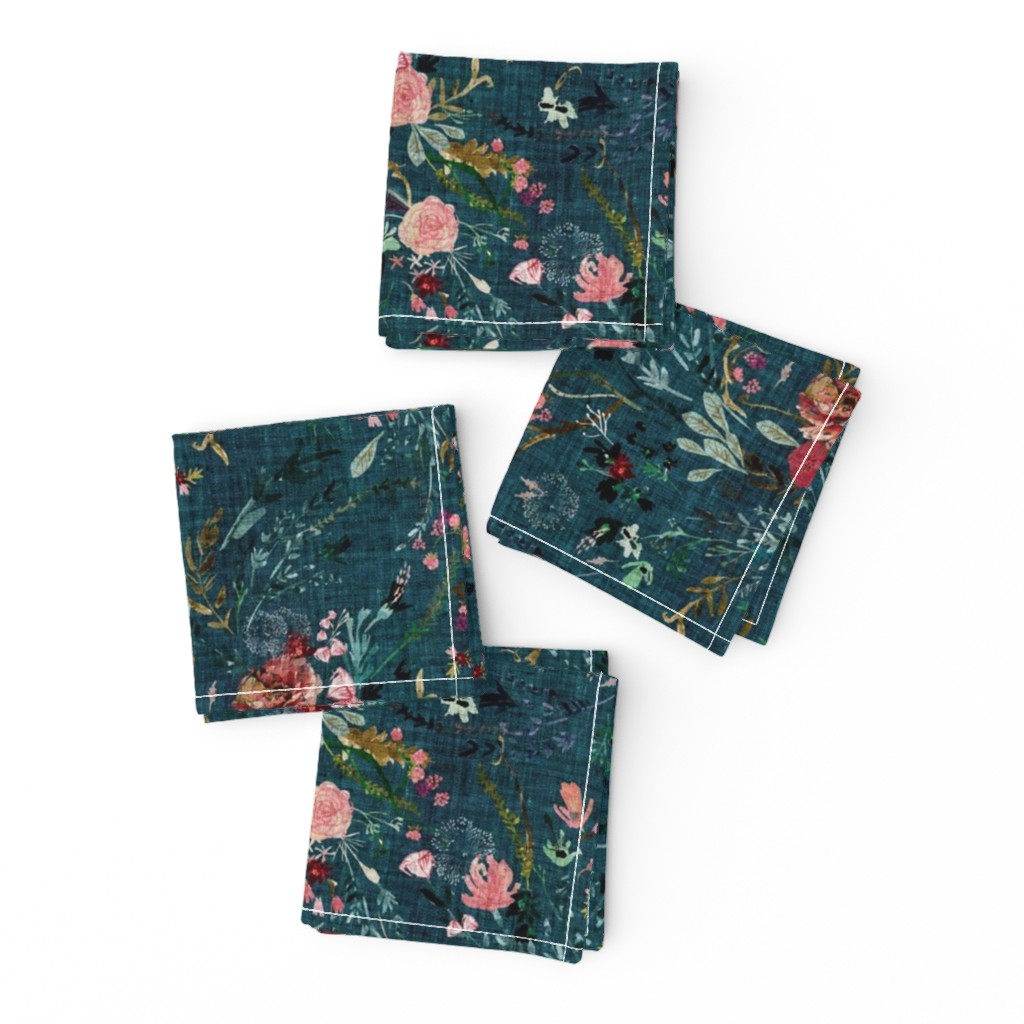 Fable floral (teal) MED