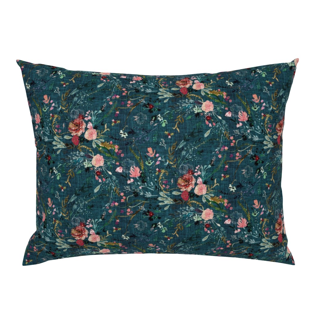 Fable floral (teal) MED