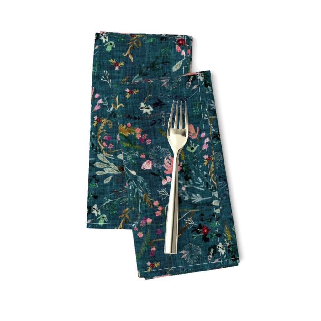 Fable floral (teal) MED