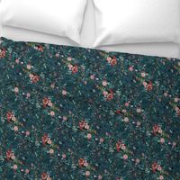 Fable floral (teal) MED