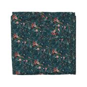 Fable floral (teal) MED