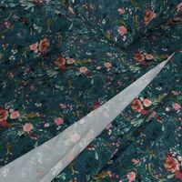 Fable floral (teal) MED