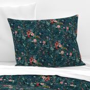 Fable floral (teal) MED