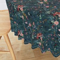 Fable floral (teal) MED