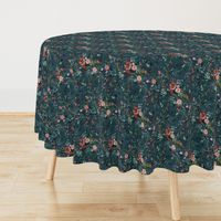 Fable floral (teal) MED