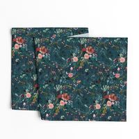 Fable floral (teal) MED