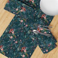 Fable floral (teal) MED