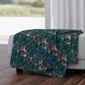 Fable floral (teal) MED