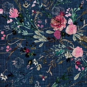 Fable Floral (navy) MED